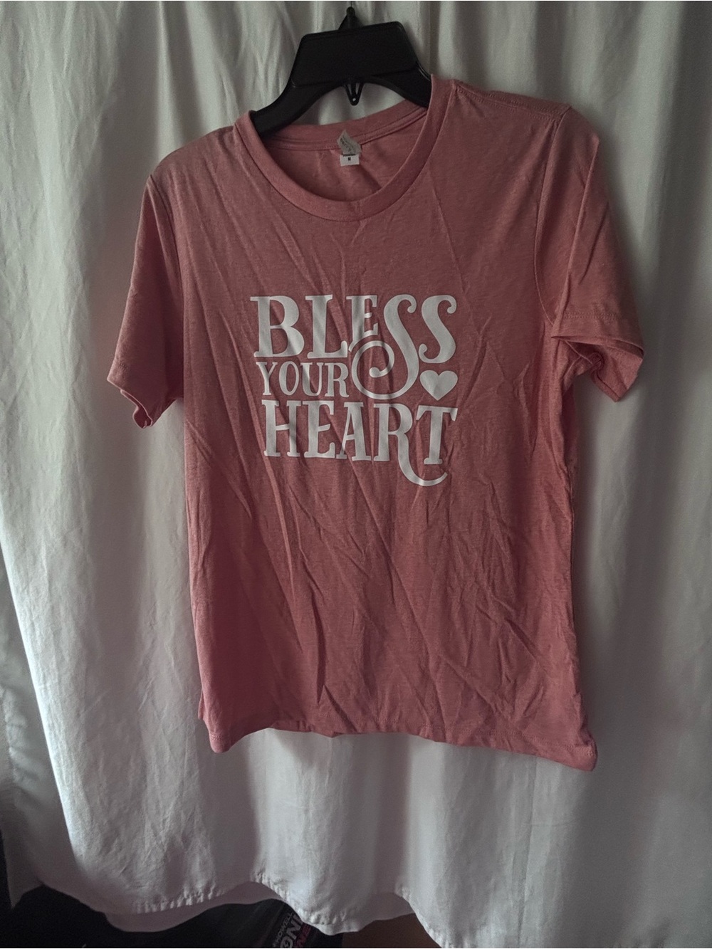 Bella Canvas Pink "Bless Your Heart" Graphic Tee